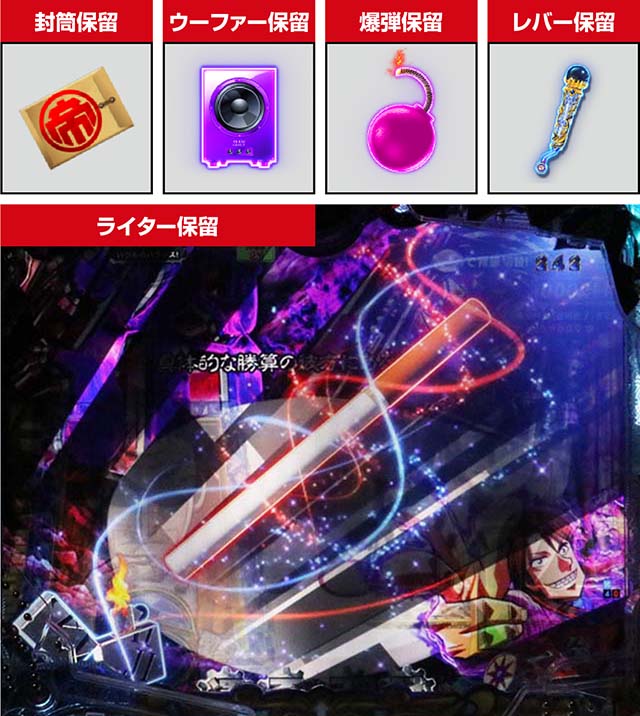 ぱちんこ・弾球黙示録カイジ沼5・保留変化予告