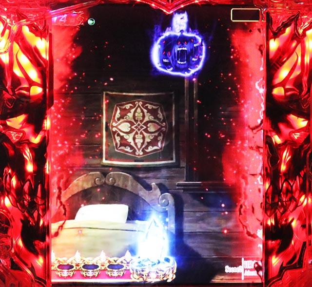 ぱちんこ・LT OVERLORD魔導王光臨（オーバーロード）・リーチ前予告