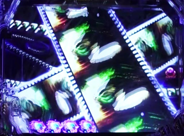 ぱちんこ・真座頭市物語・リーチ前予告