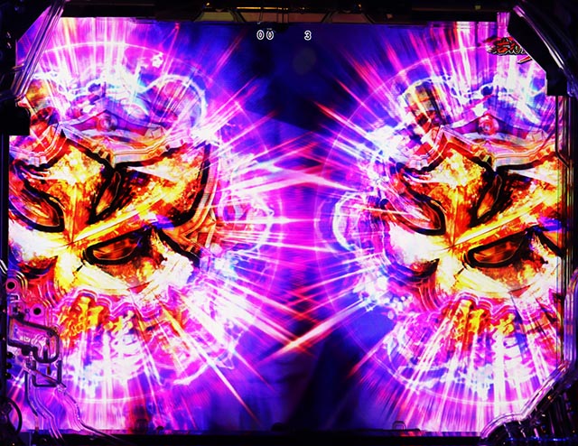 ぱちんこ・真座頭市物語・［竜騰虎闘モード］テンパイ図柄の特徴