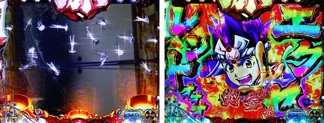 ぱちんこ・大工の源さん超韋駄天2極源LighT(源さんラッキートリガー)・リーチ前予告