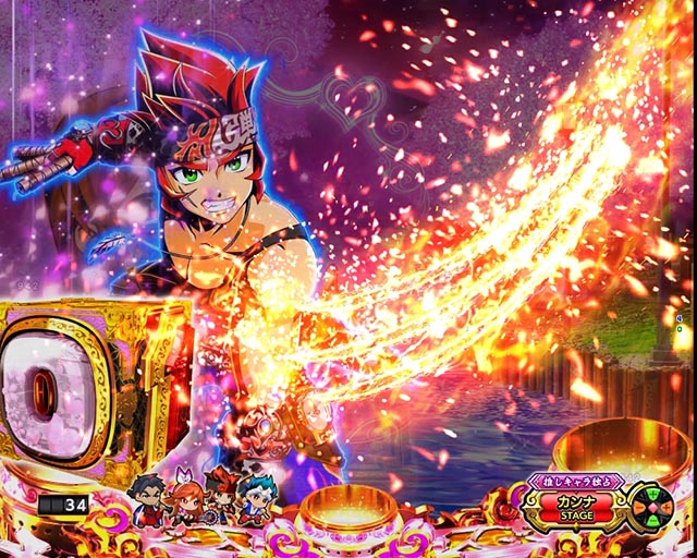 ぱちんこ・大工の源さん超韋駄天2極源LighT(源さんラッキートリガー)・リーチ前予告