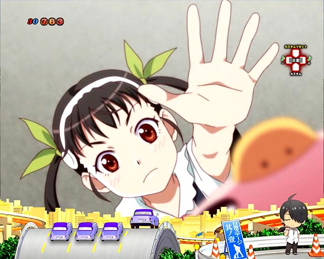 ぱちんこ・化物語・リーチ前予告