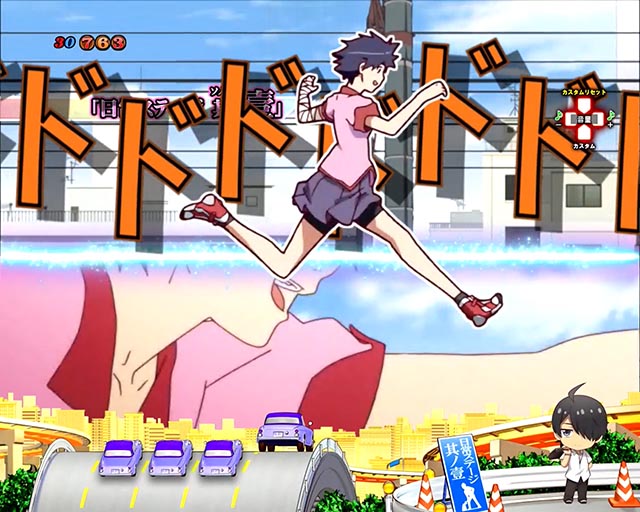 ぱちんこ・化物語・リーチ前予告