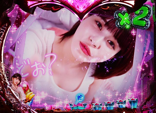 ぱちんこ・ラブ嬢極嬢のハーレム体験・リーチ前予告