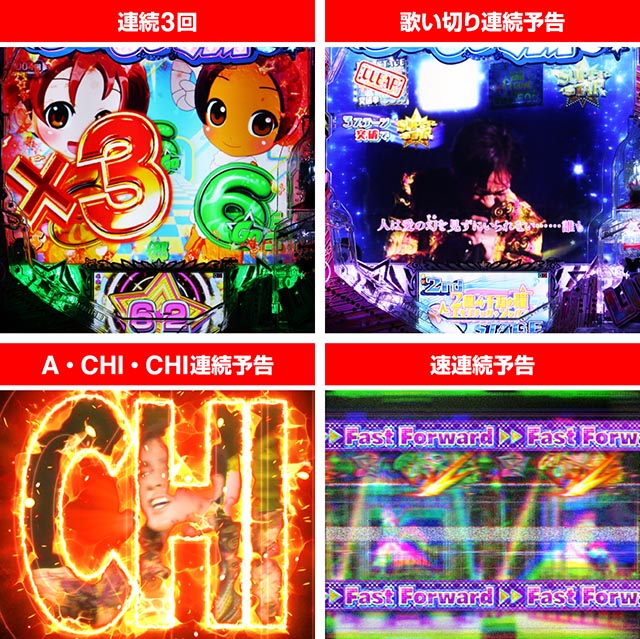 ぱちんこ・GO!GO!郷革命の5・リーチ前予告