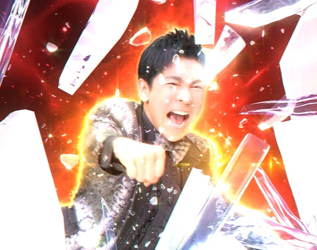 ぱちんこ・GO!GO!郷革命の5・リーチ後予告