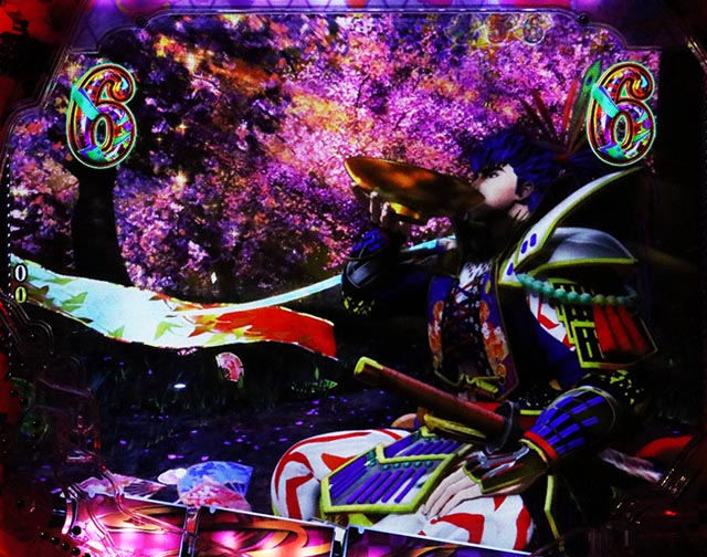 ぱちんこ・花の慶次傾奇一転・盃リーチ