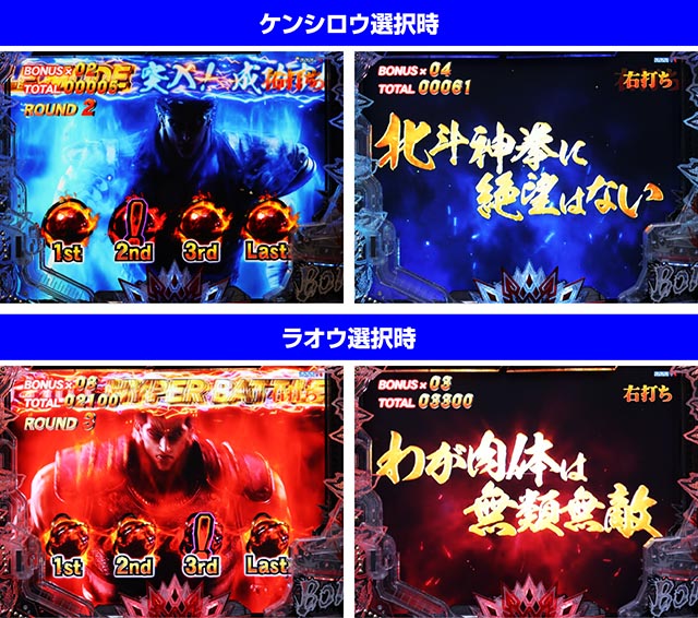 ぱちんこ・北斗の拳10・右打ち中・無想転生チャンス