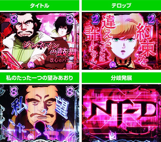 ぱちんこ・機動戦士ガンダムユニコーン再来-白き一角獣と黒き獅子-（ユニコーン2）・キャラクターSPリーチ