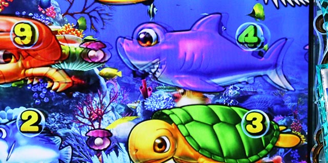 ぱちんこ・スーパー海物語IN地中海2・海モード中・主要演出