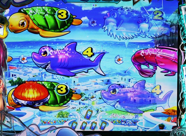 ぱちんこ・スーパー海物語IN地中海2・リーチ中のポイント