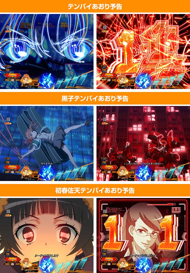 ぱちんこ・とある科学の超電磁砲2・主要演出