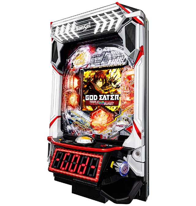 ぱちんこ・eゴッドイーターTRIPLEBURST・新枠「eV-LIGHT（イーブイライト）」