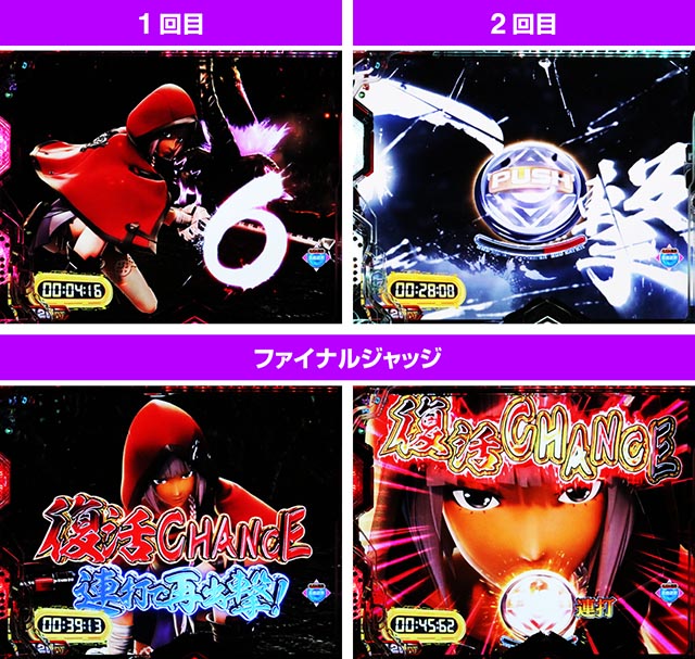 ぱちんこ・eゴッドイーターTRIPLEBURST・［神速進撃（W）BURST］一閃RUSH