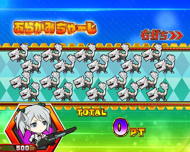 ぱちんこ・eゴッドイーターTRIPLEBURST・通常時・大当りの種類