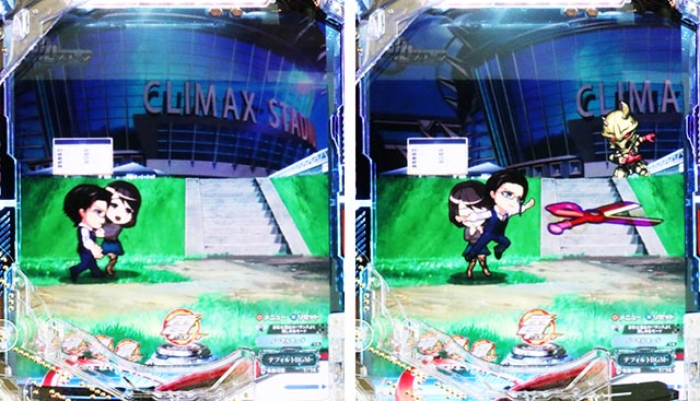 スマぱち・仮面ライダー電王・リーチ前予告