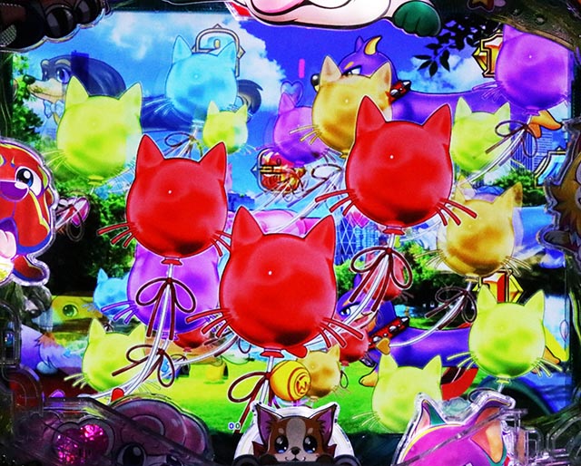 ぱちんこ・わんわんパラダイスCELEBRATION・ドッグランモード中・主要演出