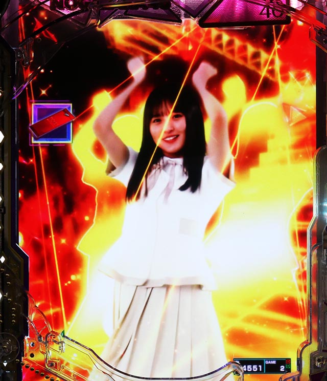 ぱちんこ・乃木坂46 2・リーチ前予告