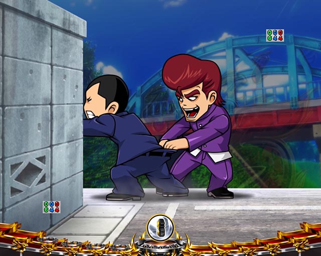 ぱちんこ・押忍番長漢の頂・変動中予告