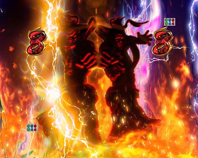 ぱちんこ・押忍番長漢の頂・仁王像リーチ