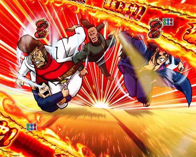 ぱちんこ・押忍番長漢の頂・番長ダブルス対決SPリーチ