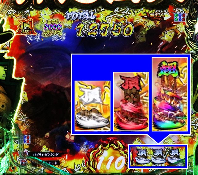 ぱちんこ・押忍番長漢の頂・主要演出