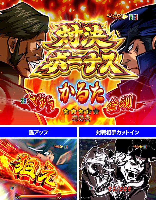 ぱちんこ・押忍番長漢の頂・RUSH中・昇格演出