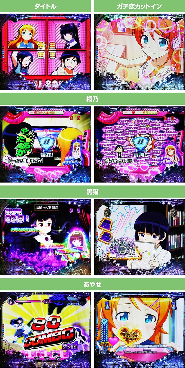 ぱちんこ・俺の妹がこんなに可愛いわけがない(俺妹)・注目演出