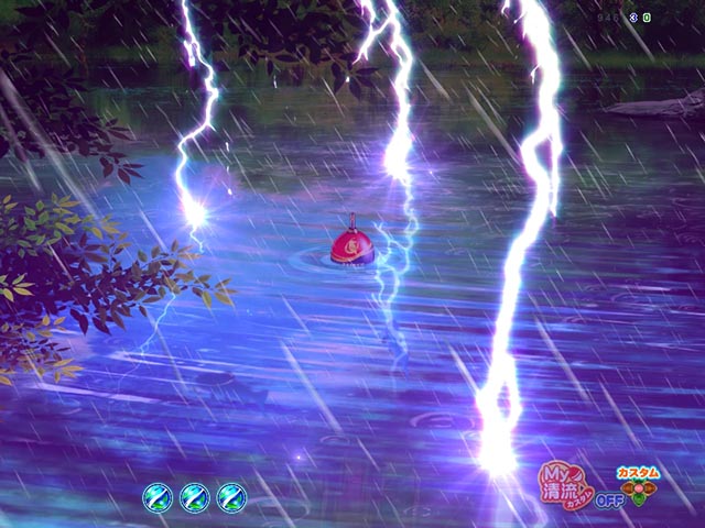 ぱちんこ・清流物語4・釣りパチモード中演出