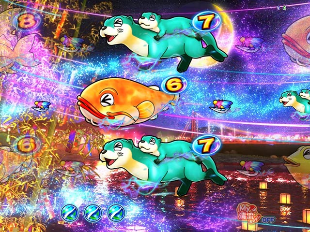 ぱちんこ・清流物語4・アクティブモード中リーチ