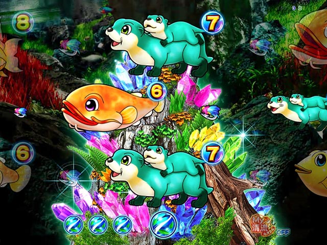 ぱちんこ・清流物語4・清流モード中リーチ