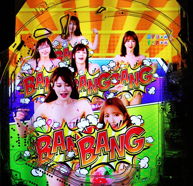 ぱちんこ・ジューシーハニー極嬢・リーチ前予告