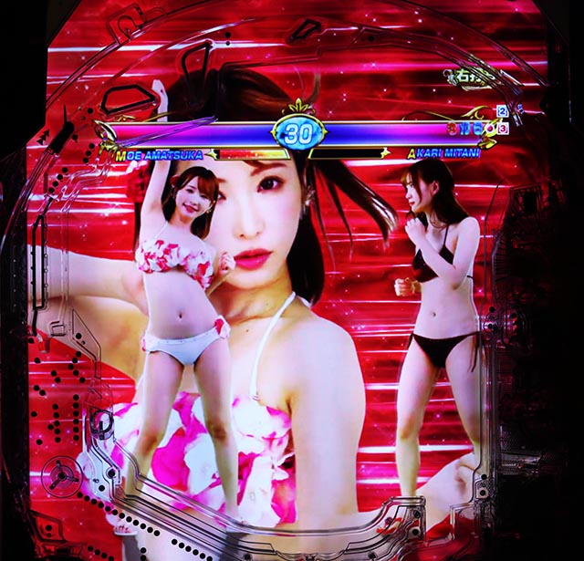 ぱちんこ・ジューシーハニー極嬢・通常時・昇格演出