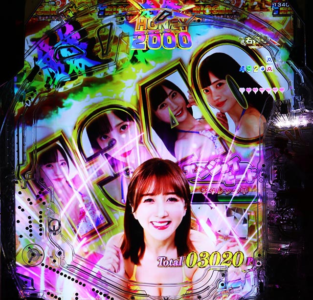 ぱちんこ・ジューシーハニー極嬢・RUSH中・極嬢 HONEY BONUS詳細