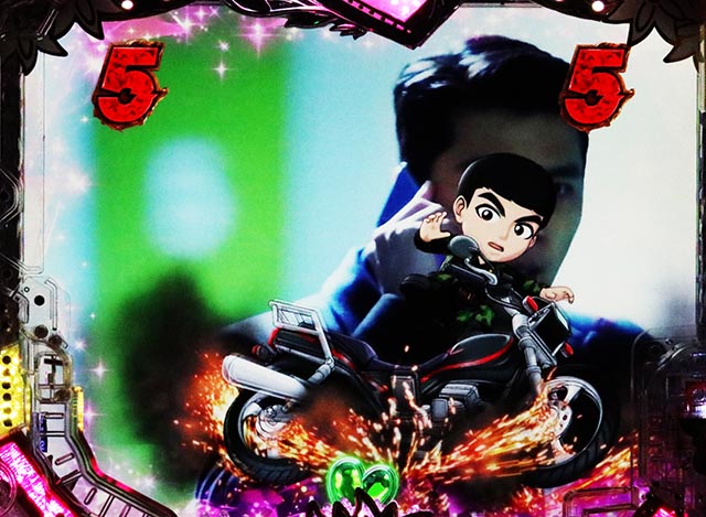 ぱちんこ・愛の不時着・保留変化予告