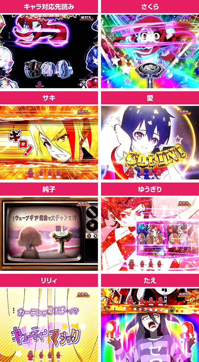 ぱちんこ・ゾンビランドサガ・［七福ヘドバンRUSH］キャラリーチ