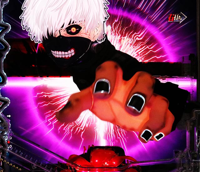 ぱちんこ・東京喰種・通常時・昇格演出