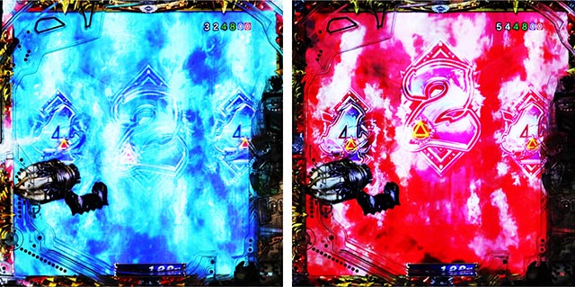 ぱちんこ・牙狼神速神撃3000LT・テンパイ後予告