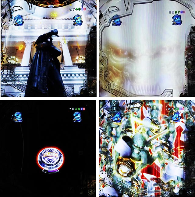 ぱちんこ・牙狼神速神撃3000LT・テンパイ後予告