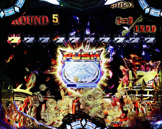 ぱちんこアナザーゴッドハーデス狂乱・右打ち中・保留連演出