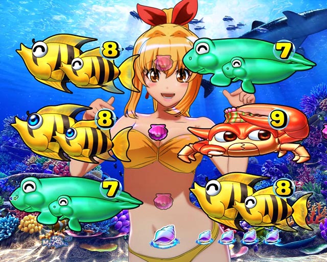 ぱちんこ・海物語 極JAPAN・海モード中リーチ