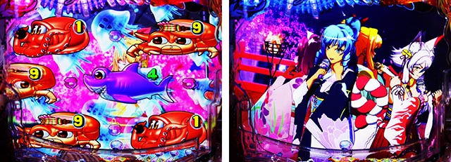 ぱちんこ・海物語 極JAPAN・春風モード中リーチ