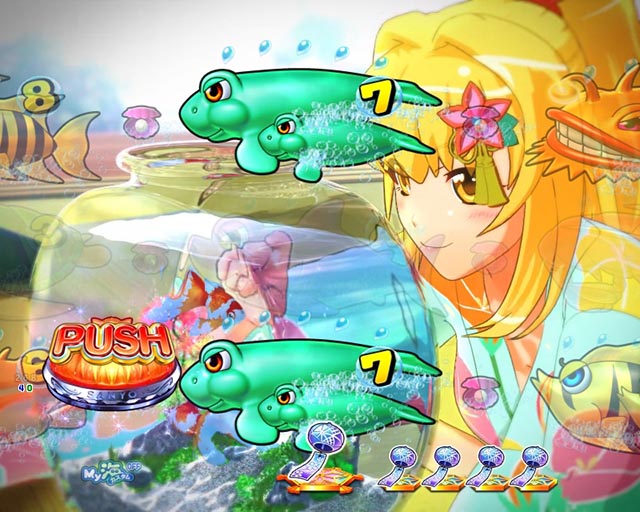 ぱちんこ・海物語 極JAPAN・春風モード中リーチ