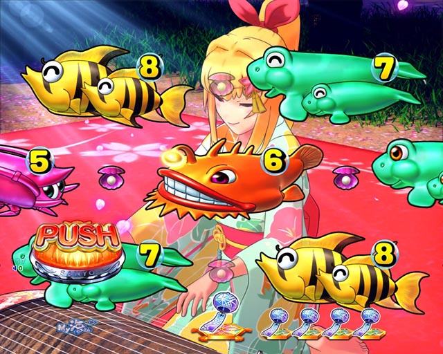 ぱちんこ・海物語 極JAPAN・春風モード中リーチ