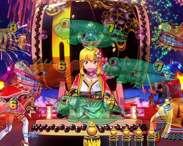 ぱちんこ・海物語 極JAPAN・花火モード中リーチ