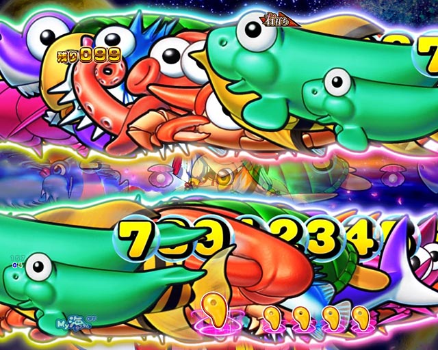 ぱちんこ・海物語 極JAPAN・［極ノ刻］降臨ゾーン中予告