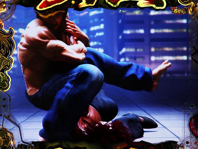 ぱちんこ・範馬刃牙・右打ち時・出玉告知＆上乗せ