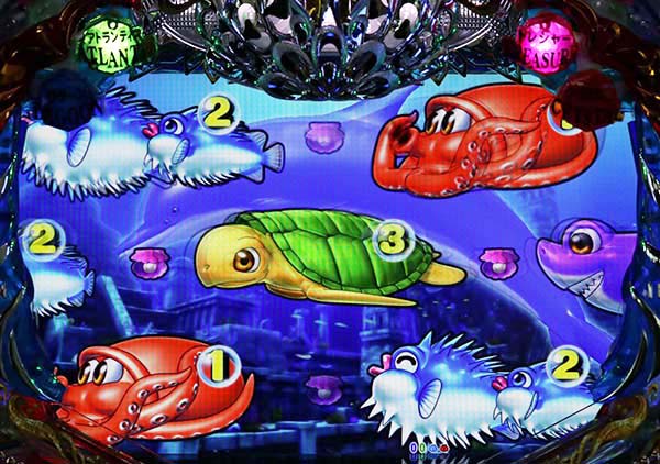 大海物語4スペシャルアトランティスステージ専用予告イルカ予告