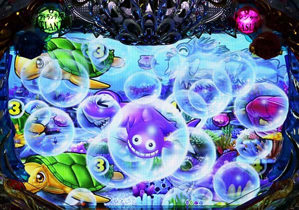 海物語4全ステージ共通予告・クジラッキー